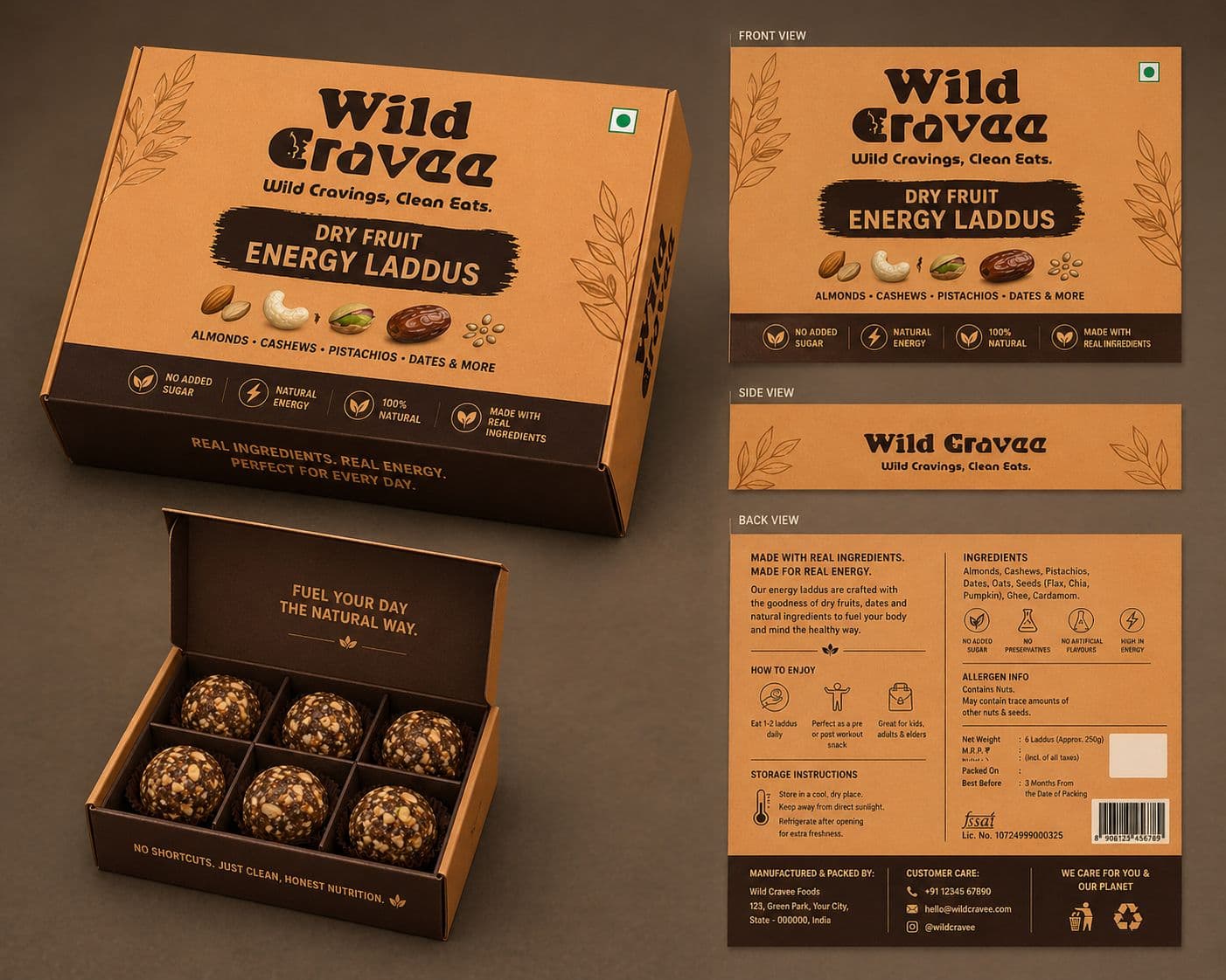 Wild Cravee Protein Laddu box, preview